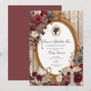 Fall Time to Spill the Tea Bridal Shower Invitation