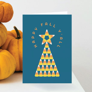 Fall to Christmas Folded Card – Candy Corn Tree