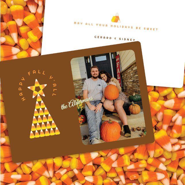 Fall to Christmas Photo Card – Candy Corn Tree (Creator Uploaded)