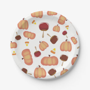 Fall Treats Paper Plate