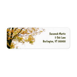 Fall Tree Address Label