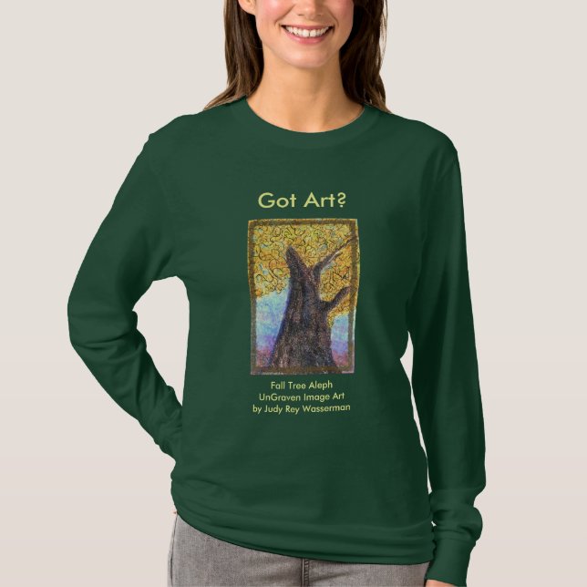 Fall Tree Aleph Ladies & teens T-Shirt (Front)