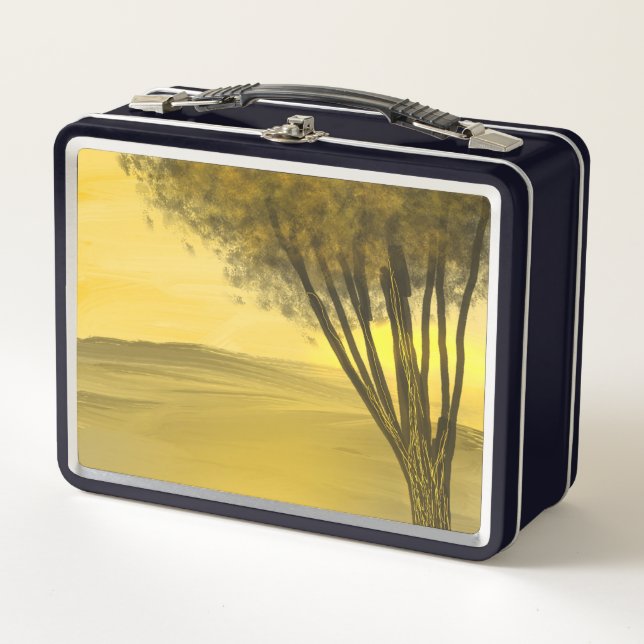 Fall Tree Metal Lunch Box (Front)