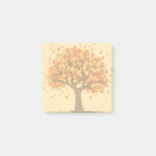 Fall tree post-it notes