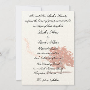 Fall tree Wedding Invitation