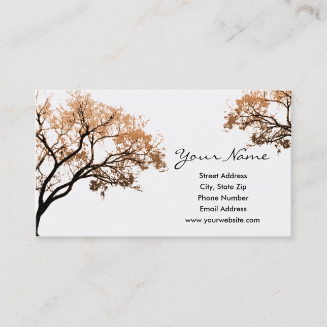 Fall Trees Business Cards (Front)