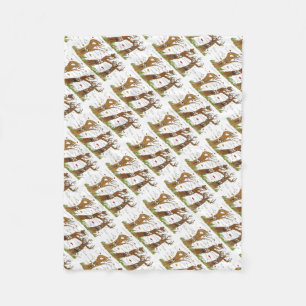 Fall Trees Fleece Blanket