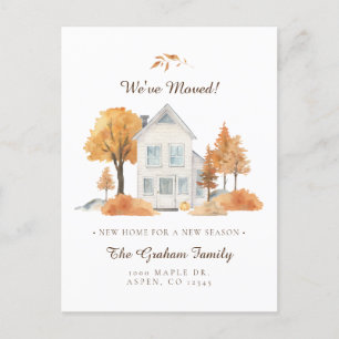 Fall Trees House We've Moved Moving Announcement