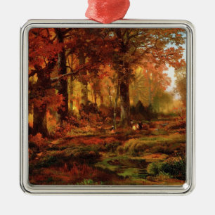 Fall Trees in Cresheim Glen (Philadelphia) Metal Tree Decoration