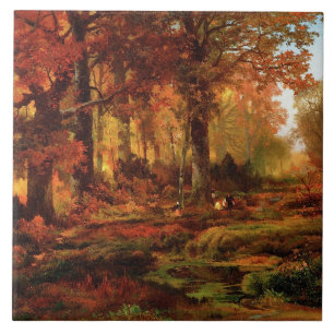 Fall Trees in Cresheim Glen (Philadelphia) Tile