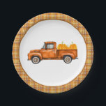 Fall Truck Birthday Plate - Truck Only<br><div class="desc">Perfect Way to Celebrate that Special Birthday!</div>