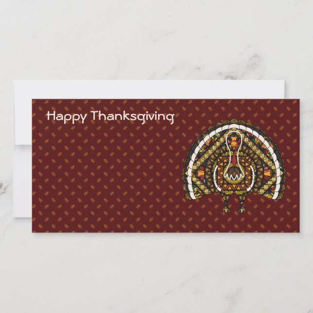 Fall Turkey Photo Card (Front)
