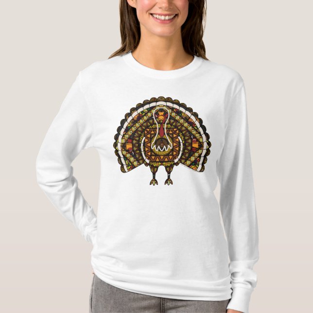 Fall Turkey Women's Light Shirt (Front)