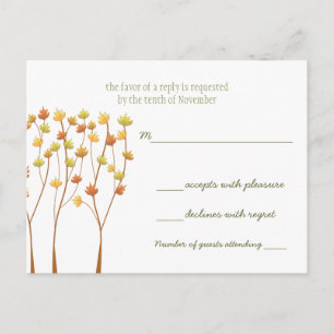 Fall Twig Tree - Response card