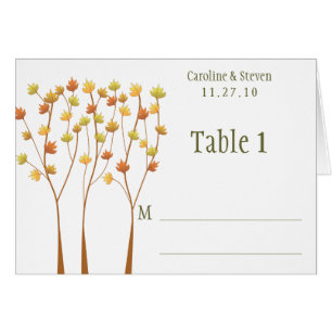 Fall Twig Tree - Table card