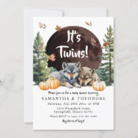 Fall Twins Wolf Welcome To The Pack Baby Shower