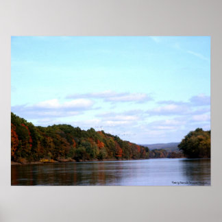 Fall up the Delaware River Poster