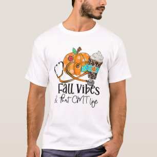 Fall Vibes And CMT Life Pumpkin Leopard Thanksgivi T-Shirt