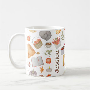Fall Vibes Autumn Decor Thanksgiving Personalised Coffee Mug