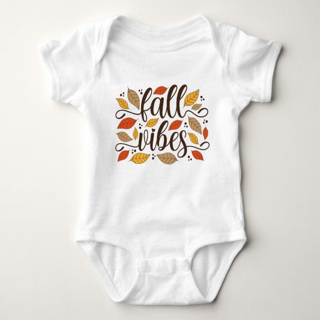 Fall Vibes Baby Bodysuit (Front)