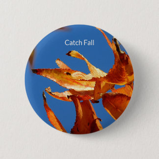 Fall Vibes Button – Autumn Leaves Design
