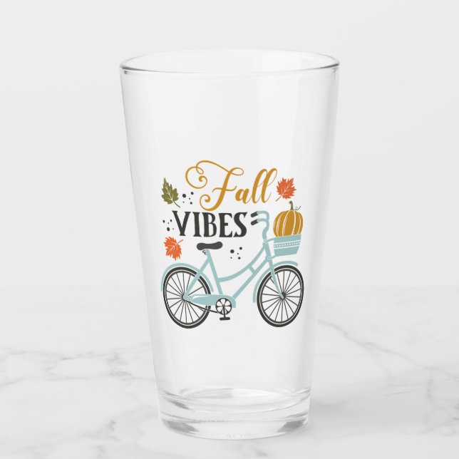 Fall Vibes By Bicycle Glass (Front)