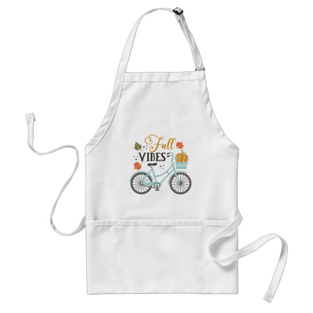Fall Vibes By Bicycle Standard Apron (Front)
