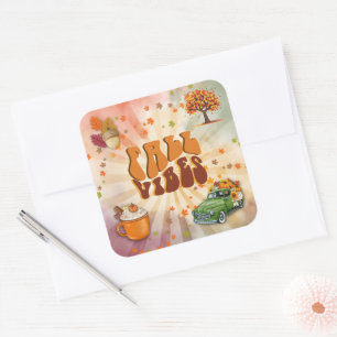 Fall Vibes Colourful Sticker