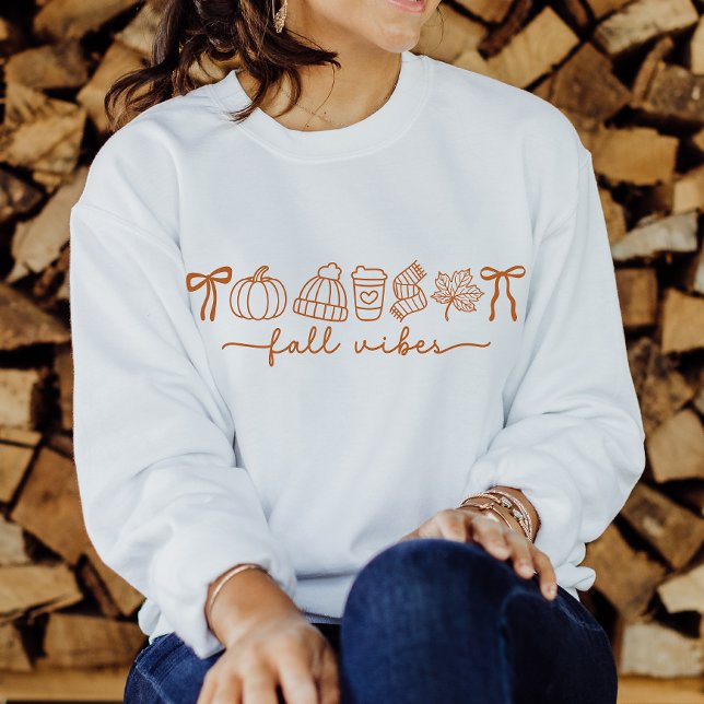 Fall Vibes Coquette Sweatshirt (Creator Uploaded)