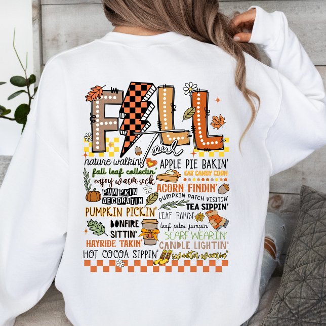Fall Vibes Cosy Autumn Seasonal Tour Sweatshirt (Creator Uploaded)