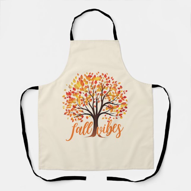 Fall Vibes – Cosy Fall Tree Apron (Front)