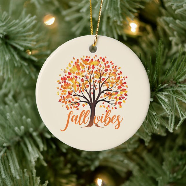 Fall Vibes – Cosy Fall Tree Ceramic Tree Decoration (Tree)