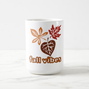 Fall Vibes Cute Autumn Leaves Coffee mug