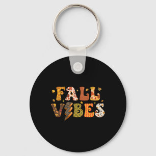 Fall Vibes Cute Fall Autumn Thanksgiving For Fall Key Ring