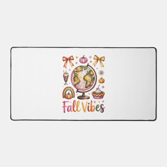 Fall Vibes Desk Mat (Front)