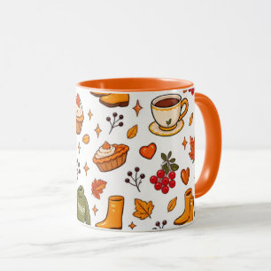 Fall Vibes Mug, Fall Coffee Mug, Autumn Pumpkin Mu Mug