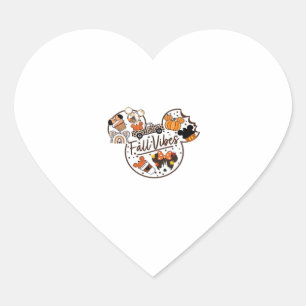 Fall Vibes Oversized T-Shirt.png Heart Sticker