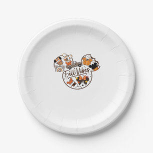 Fall Vibes Oversized T-Shirt.png Paper Plate