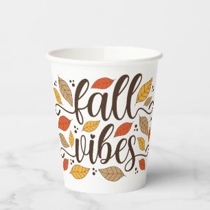 Fall Vibes Paper Cups