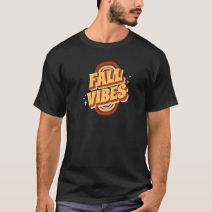 Fall Vibes Retro Halloween Vintage Autumn 70s Than T-Shirt