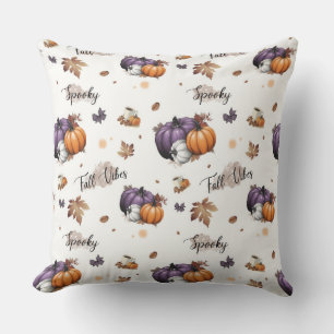 Fall Vibes Seamless Pattern Cushion