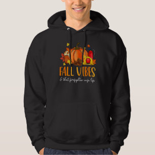 Fall Vibes & That Firefighter Wife Life Leopard Pu Hoodie