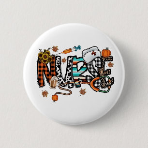 Fall Vibes That Nurse Life Nurse Fall Season Autum 6 Cm Round Badge