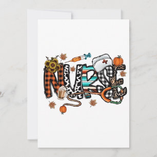 Fall Vibes That Nurse Life Nurse Fall Season Autum Invitation