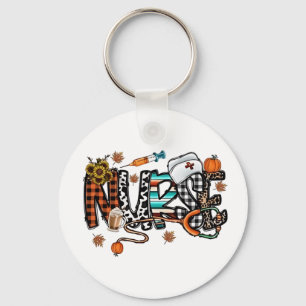 Fall Vibes That Nurse Life Nurse Fall Season Autum Key Ring