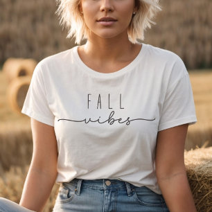 Fall Vibes Trendy Minimalist T-Shirt