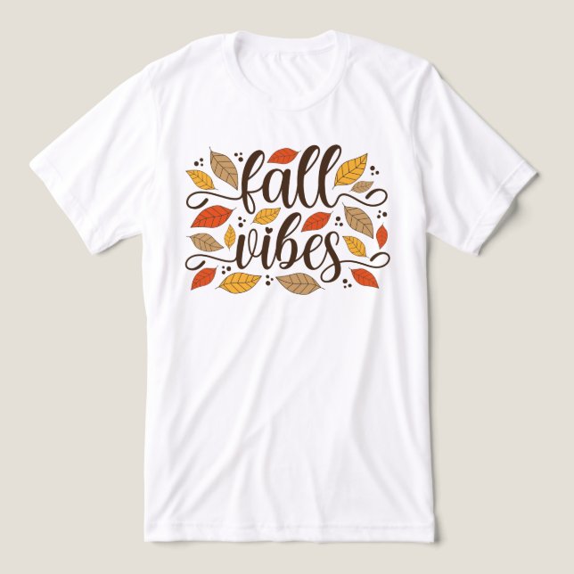 Fall Vibes Tri-Blend Shirt (Design Front)