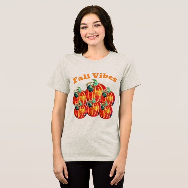 Fall Vibes Tri-Blend Shirt (Front Full)