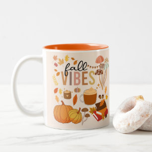 Fall Vibes Two-Tone Coffee Mug
