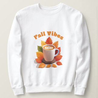 fall vibes with coffee sweatshirt